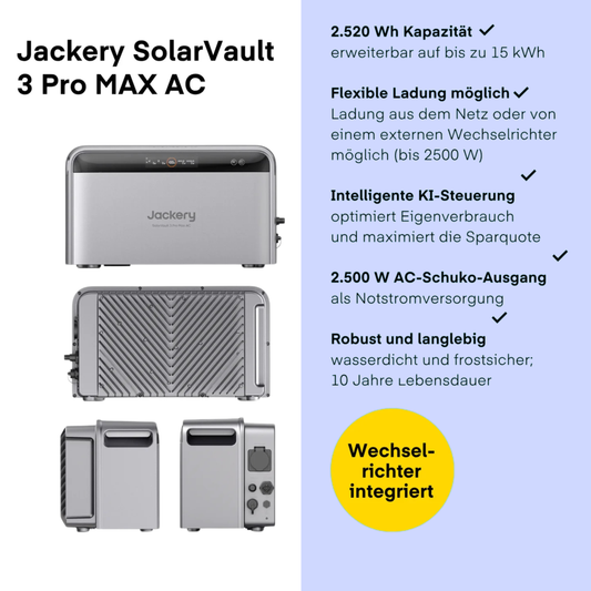 Jackery SolarVault 3 Pro Max AC